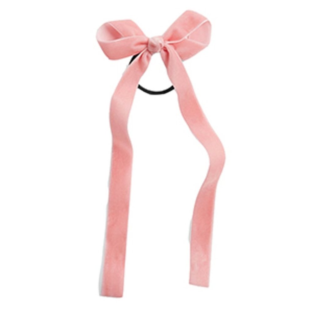 Cara Velvet Bow Ponytail Holder Hair Band